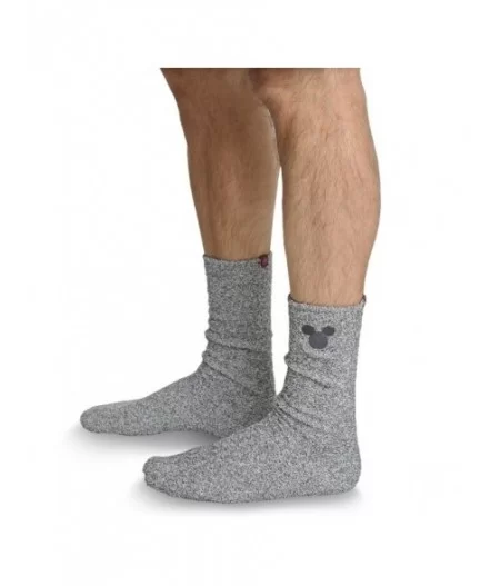 Mickey Mouse Socks for Men by Barefoot Dreams – Light Gray $6.44 MEN