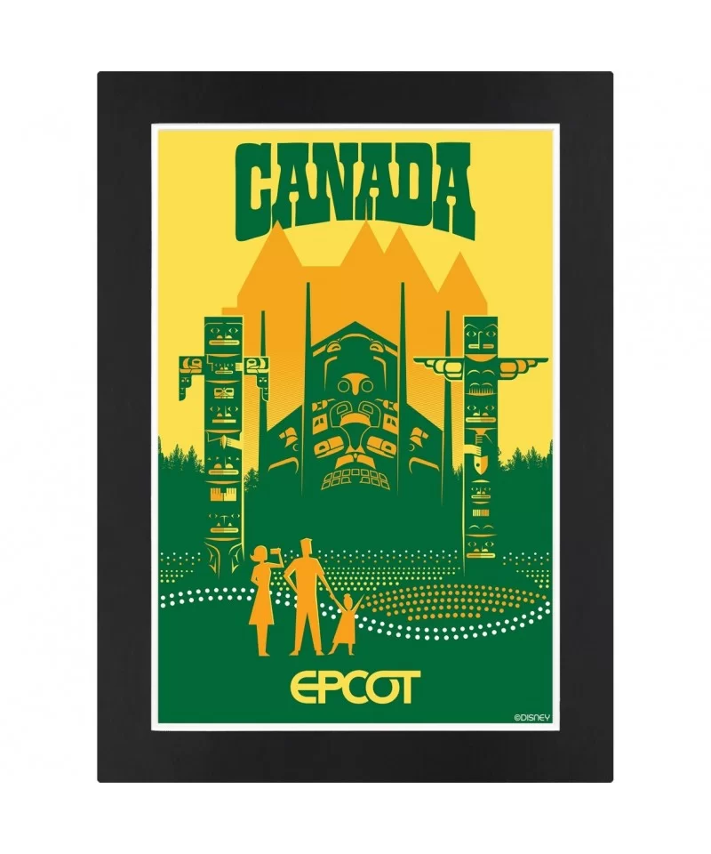 EPCOT Canada Pavilion Matted Print $11.52 HOME DECOR