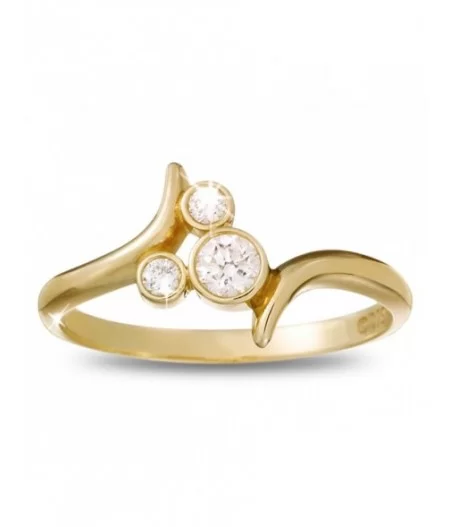 Diamond Mickey Mouse Icon Ring – 14K Yellow Gold $336.00 ADULTS