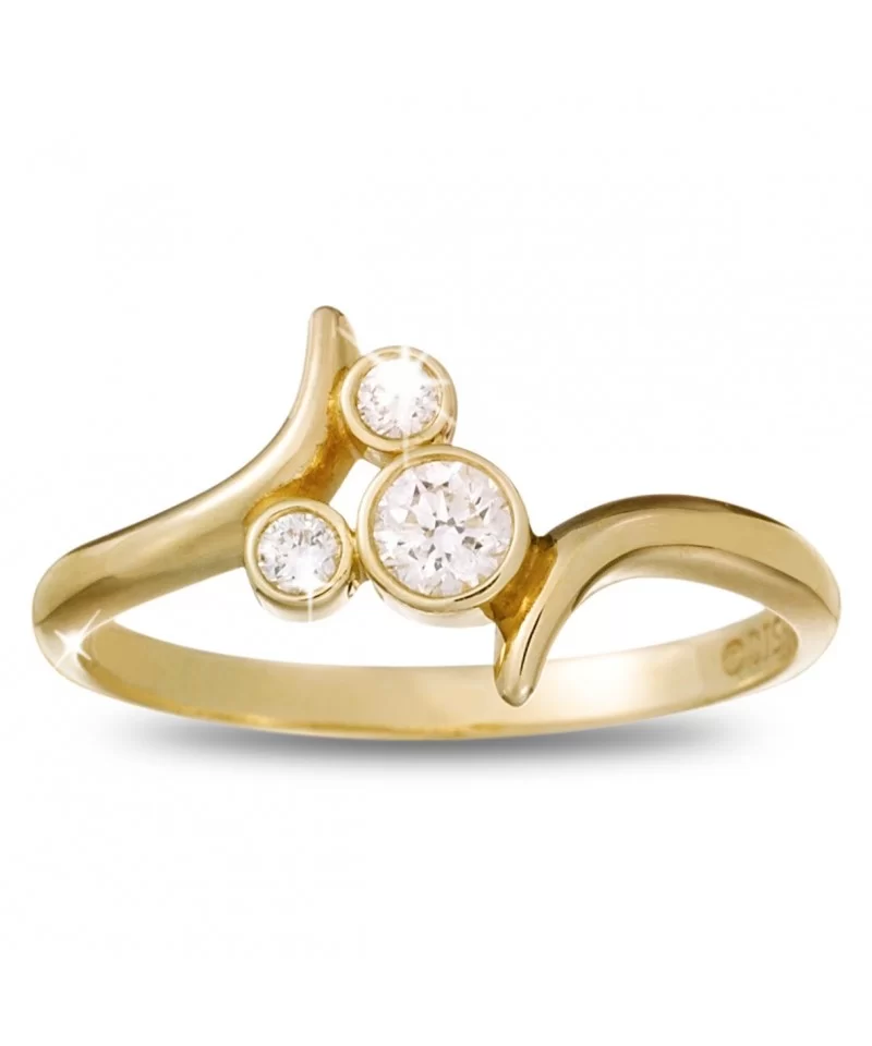 Diamond Mickey Mouse Icon Ring – 14K Yellow Gold $336.00 ADULTS