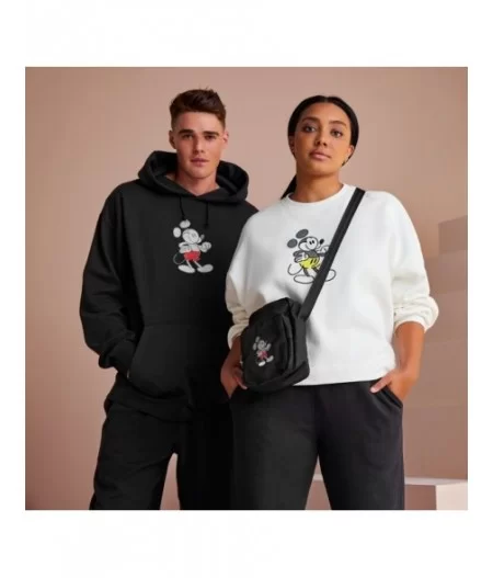 Mickey Mouse Genuine Mousewear Pullover Hoodie for Adults – Black $16.46 WOMEN