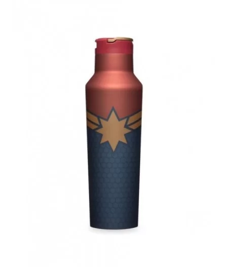 Captain Marvel Stainless Steel Canteen by Corkcicle $19.20 TABLETOP