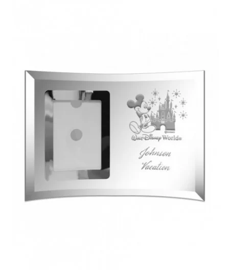 Walt Disney World Glass Frame by Arribas – Small – Personalized $21.56 HOME DECOR