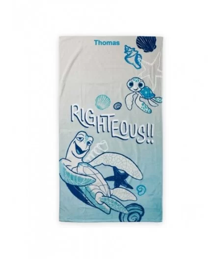 Crush and Squirt Beach Towel – Finding Nemo – Personalized $7.20 BED & BATH