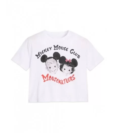 The Mickey Mouse Club Mouseketeers Semi-Crop Top for Adults by Cakeworthy – Disney100 $8.40 WOMEN