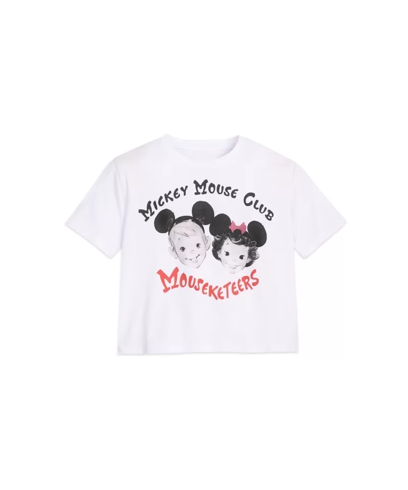 The Mickey Mouse Club Mouseketeers Semi-Crop Top for Adults by Cakeworthy – Disney100 $8.40 WOMEN