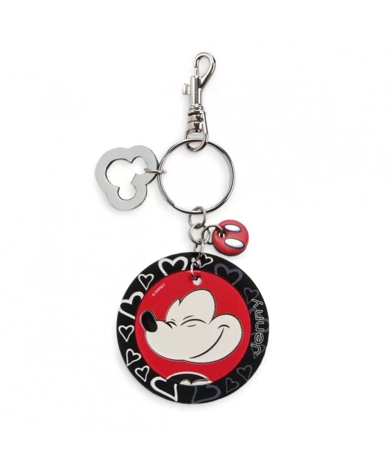 Mickey Mouse Heart Leather Keychain – Personalizable $3.54 ADULTS