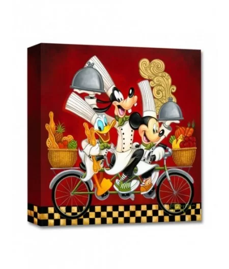 Mickey Mouse and Friends ''Wheeling with Flavor'' Giclée on Canvas by Tim Rogerson $37.19 COLLECTIBLES