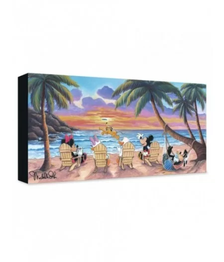 Mickey Mouse and Friends ''Beautiful Day at the Beach'' Giclée on Canvas by Michelle St.Laurent – Limited Edition $45.60 HOME...