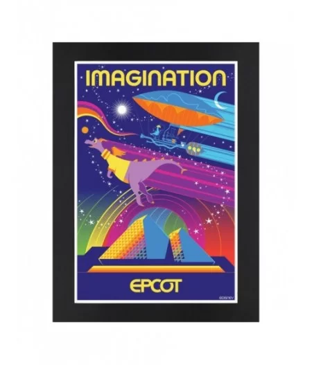 EPCOT Imagination Matted Print $14.08 HOME DECOR