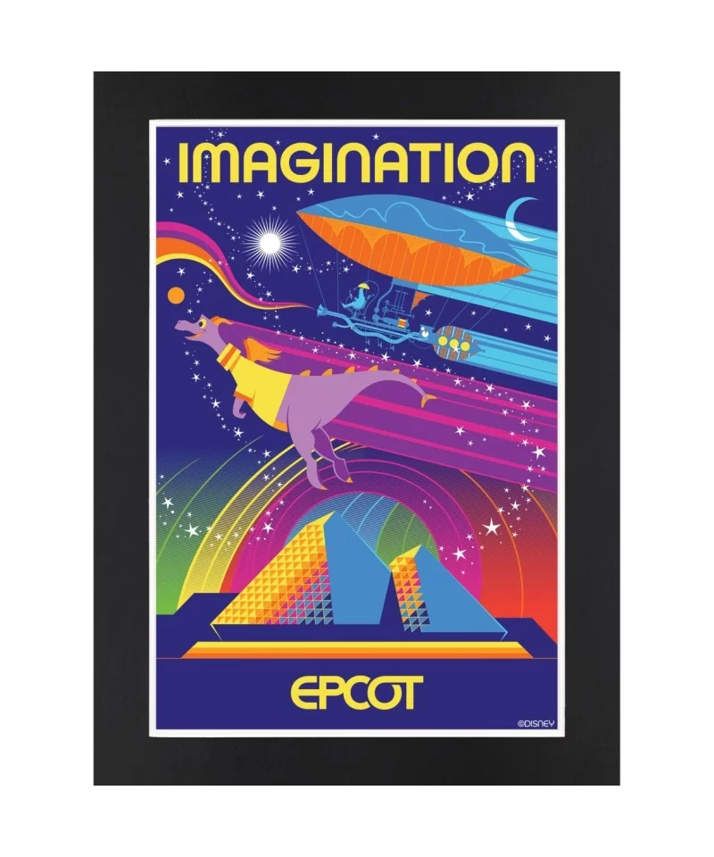 EPCOT Imagination Matted Print $14.08 HOME DECOR