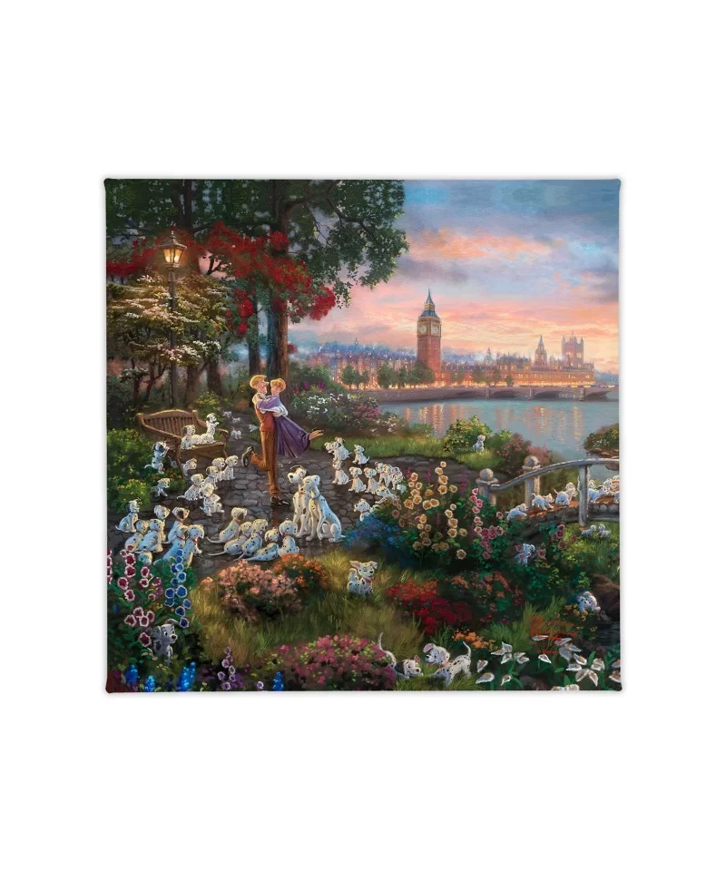 ''Disney 101 Dalmatians'' Gallery Wrapped Canvas by Thomas Kinkade Studios $35.20 COLLECTIBLES