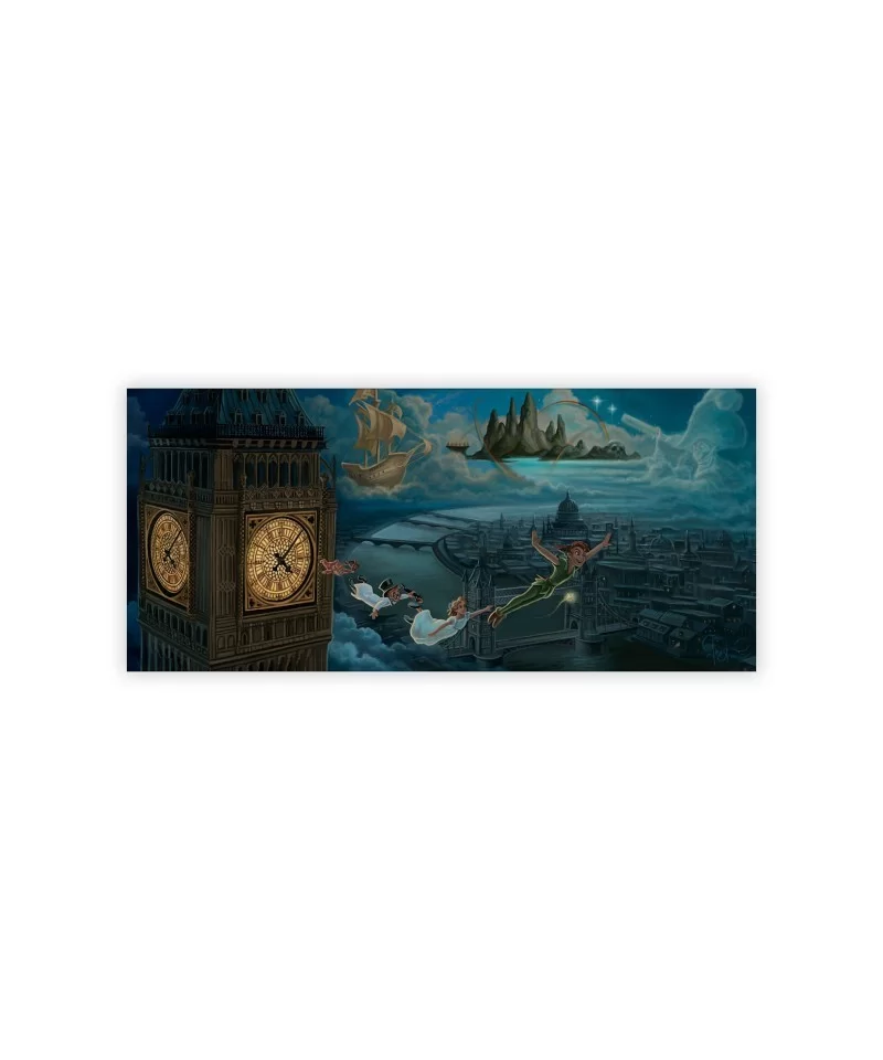 Peter Pan ''A Journey to Never Land'' Giclée by Jared Franco – Limited Edition $39.60 COLLECTIBLES