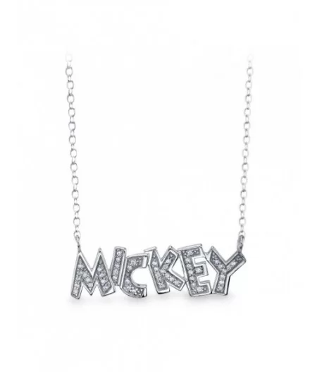 Mickey Mouse Jeweled Name Necklace $14.79 ADULTS