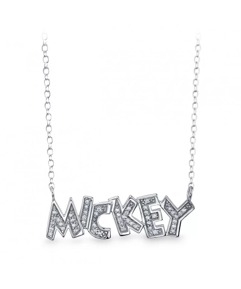 Mickey Mouse Jeweled Name Necklace $14.79 ADULTS