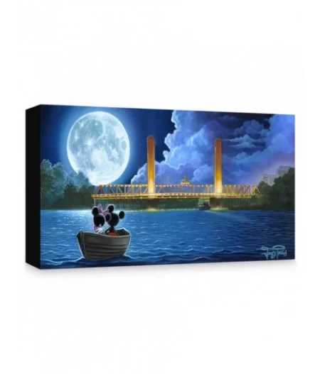 Mickey and Minnie Mouse ''Drifting in the Moonlight'' Giclée on Canvas by Jared Franco $49.18 COLLECTIBLES