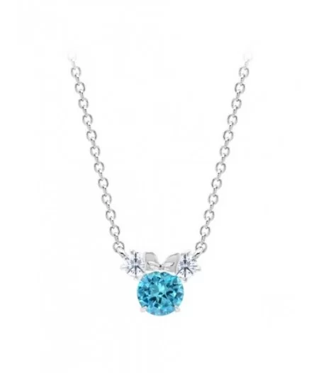 Minnie Mouse Birthstone Necklace for Kids by CRISLU – Platinum $25.80 ADULTS