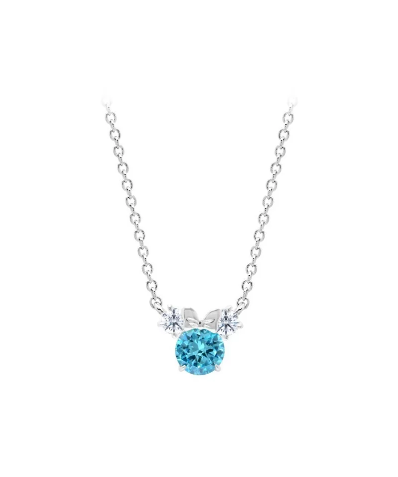 Minnie Mouse Birthstone Necklace for Kids by CRISLU – Platinum $25.80 ADULTS