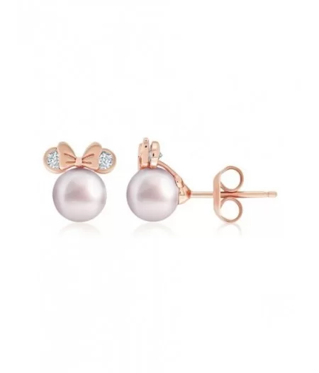 Minnie Mouse Icon Pearl Earrings by CRISLU $43.00 ADULTS