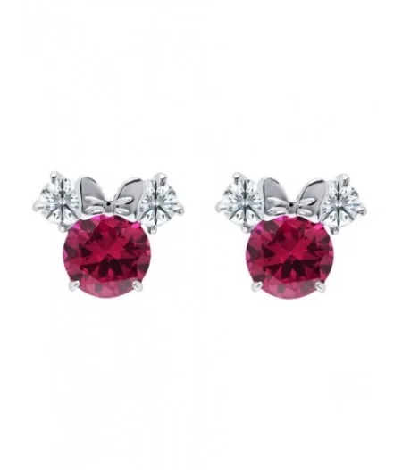 Minnie Mouse Birthstone Earrings by CRISLU – Platinum $25.20 ADULTS