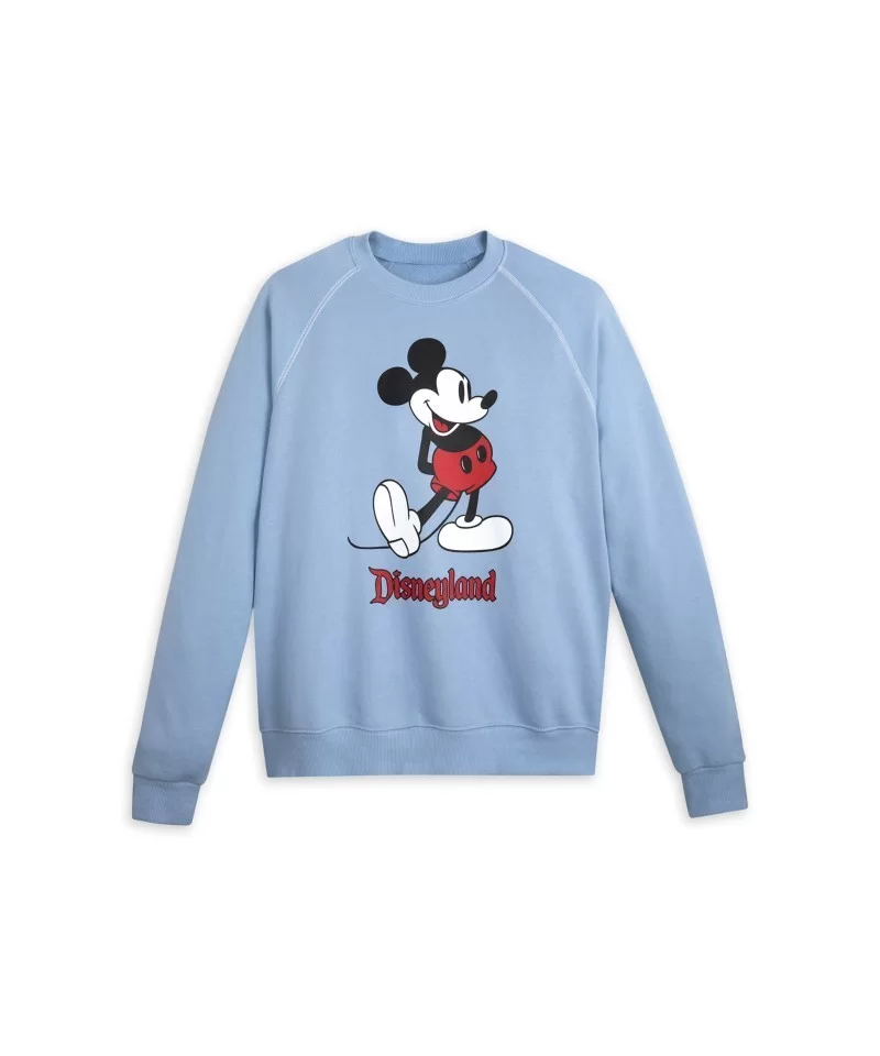 Mickey Mouse Classic Sweatshirt for Adults – Disneyland – Blue $18.04 UNISEX