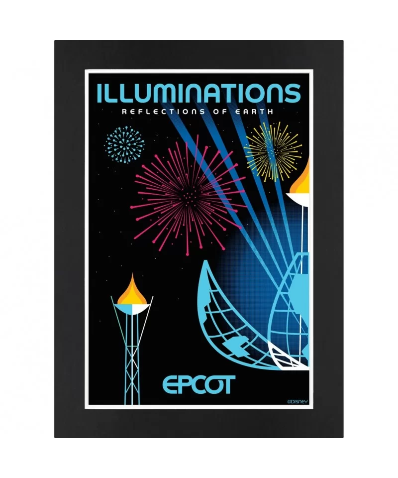 EPCOT IllumiNations: Reflections of Earth Matted Print $11.52 HOME DECOR