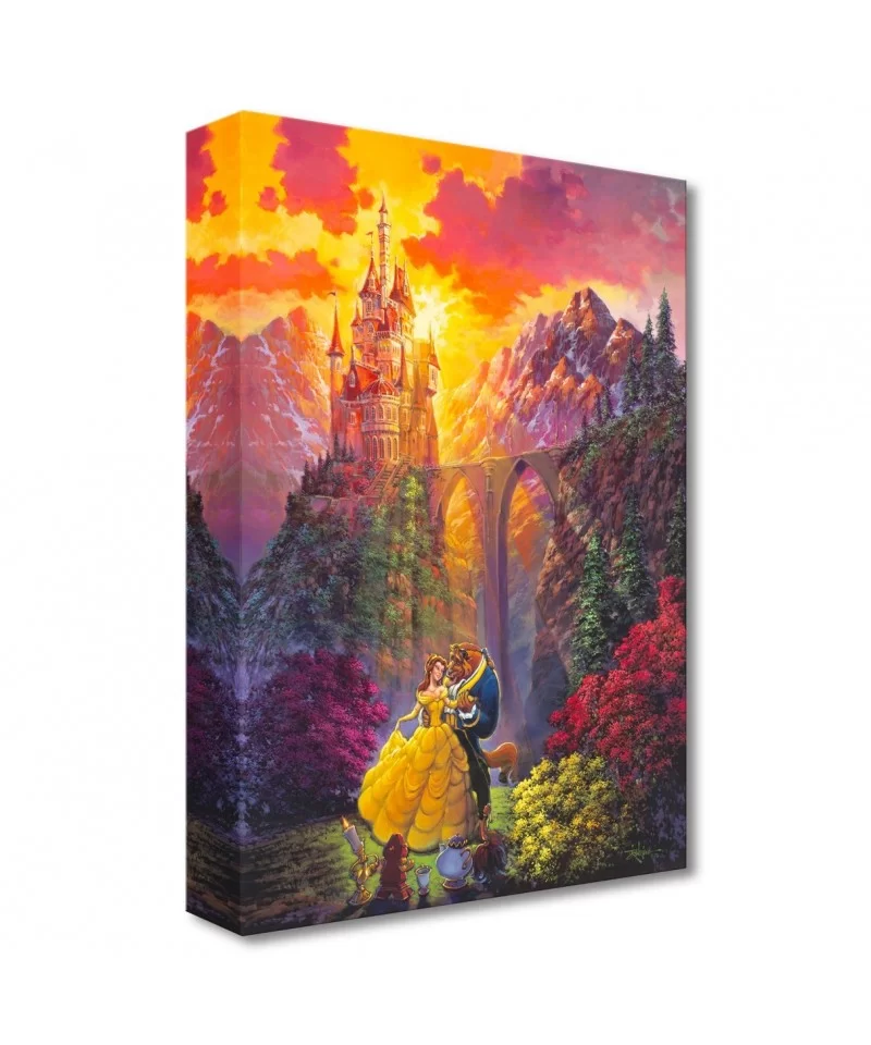 Beauty and the Beast ''Spring Dance'' Giclée on Canvas by Rodel Gonzalez – Limited Edition $40.80 HOME DECOR