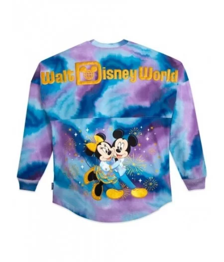 Mickey and Minnie Mouse Walt Disney World 50th Anniversary Grand Finale Spirit Jersey for Women $27.88 WOMEN