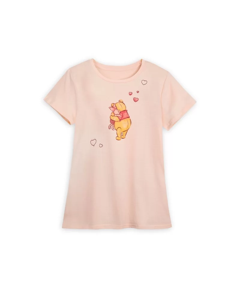 Winnie the Pooh and Piglet T-Shirt for Women $8.68 WOMEN