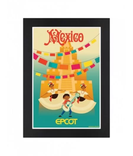 EPCOT Mexico Pavilion Matted Print $9.92 HOME DECOR