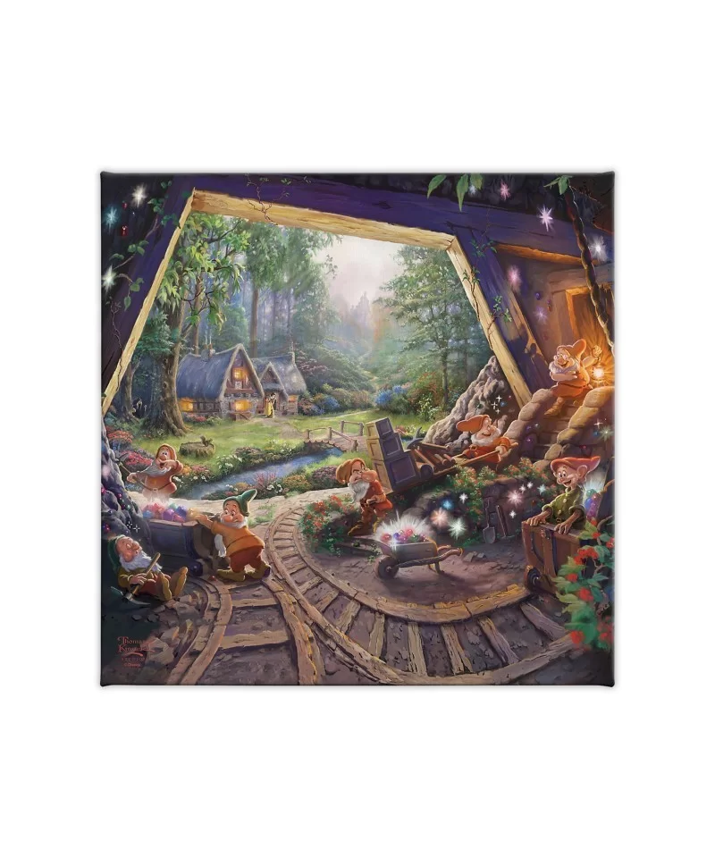 ''Snow White and the Seven Dwarfs'' Gallery Wrapped Canvas by Thomas Kinkade Studios $32.56 HOME DECOR