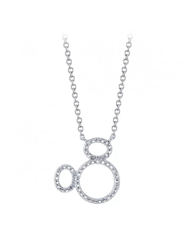 Mickey Mouse Icon Diamond Necklace $24.60 ADULTS