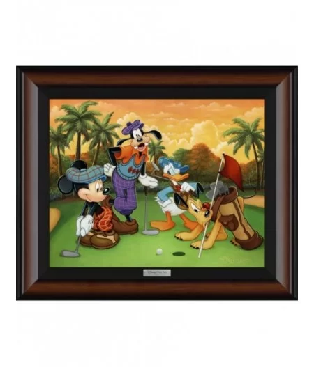 Mickey Mouse and Friends ''Fabulous Foursome'' by Tim Rogerson Framed Canvas Artwork – Limited Edition $106.40 HOME DECOR