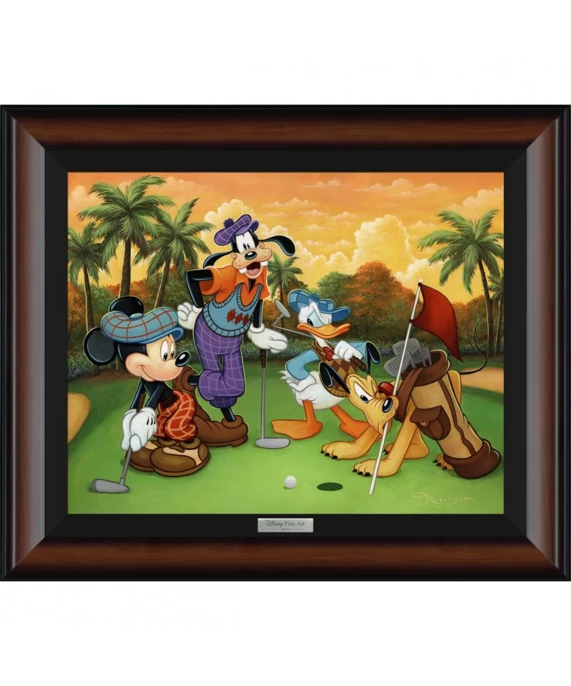 Mickey Mouse and Friends ''Fabulous Foursome'' by Tim Rogerson Framed Canvas Artwork – Limited Edition $106.40 HOME DECOR