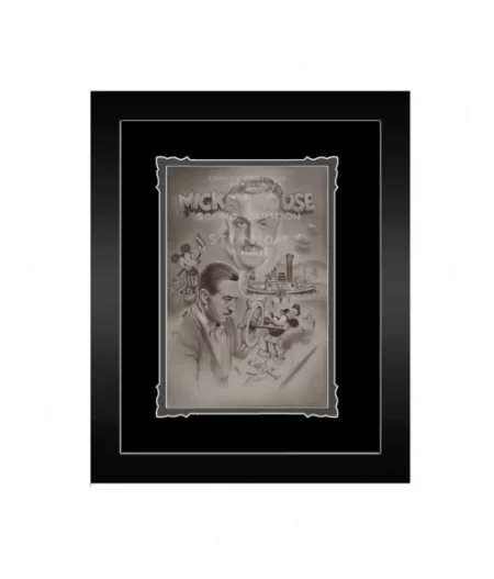 Steamboat Willie ''Full Steam Ahead'' Framed Deluxe Print by Noah $62.72 HOME DECOR