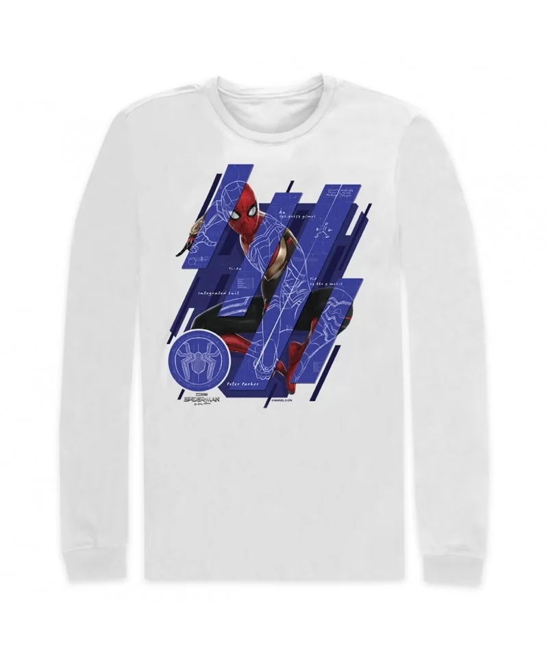 Spider-Man: No Way Home Long Sleeve T-Shirt for Adults $7.44 UNISEX