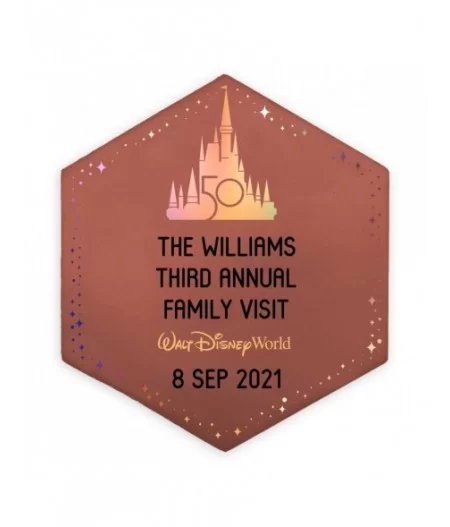 Walt Disney World 50th Anniversary Commemorative Legacy Paver – 8'' – Personalized $14.80 HOME DECOR