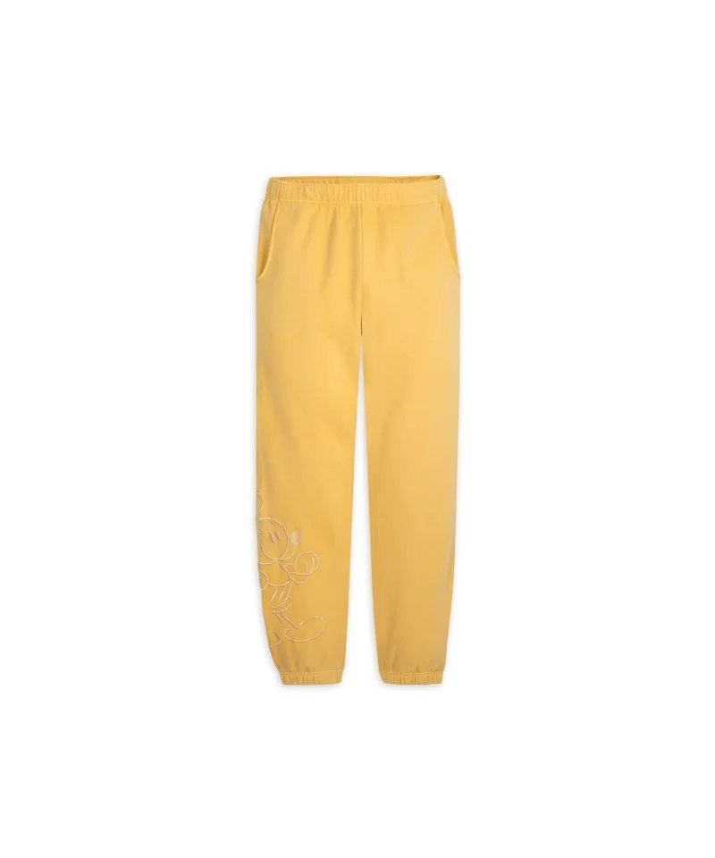 Mickey Mouse Genuine Mousewear Sweatpants for Adults – Gold $13.77 WOMEN