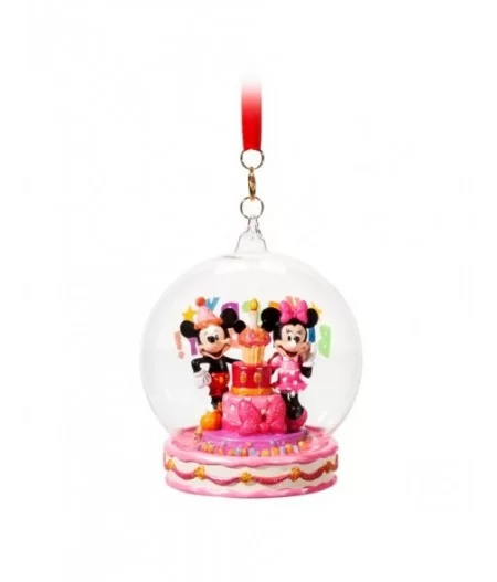 Mickey and Minnie Mouse Happy Birthday Ornament $10.36 HOME DECOR