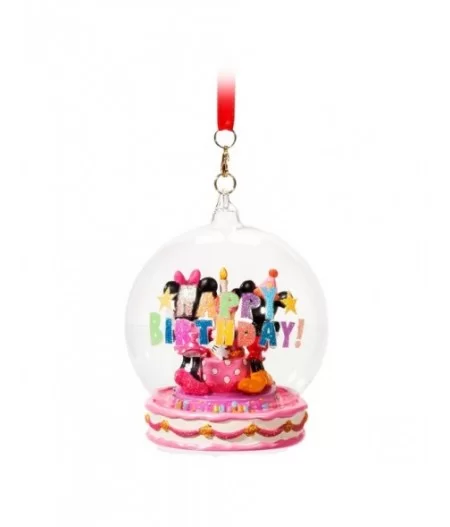 Mickey and Minnie Mouse Happy Birthday Ornament $10.36 HOME DECOR