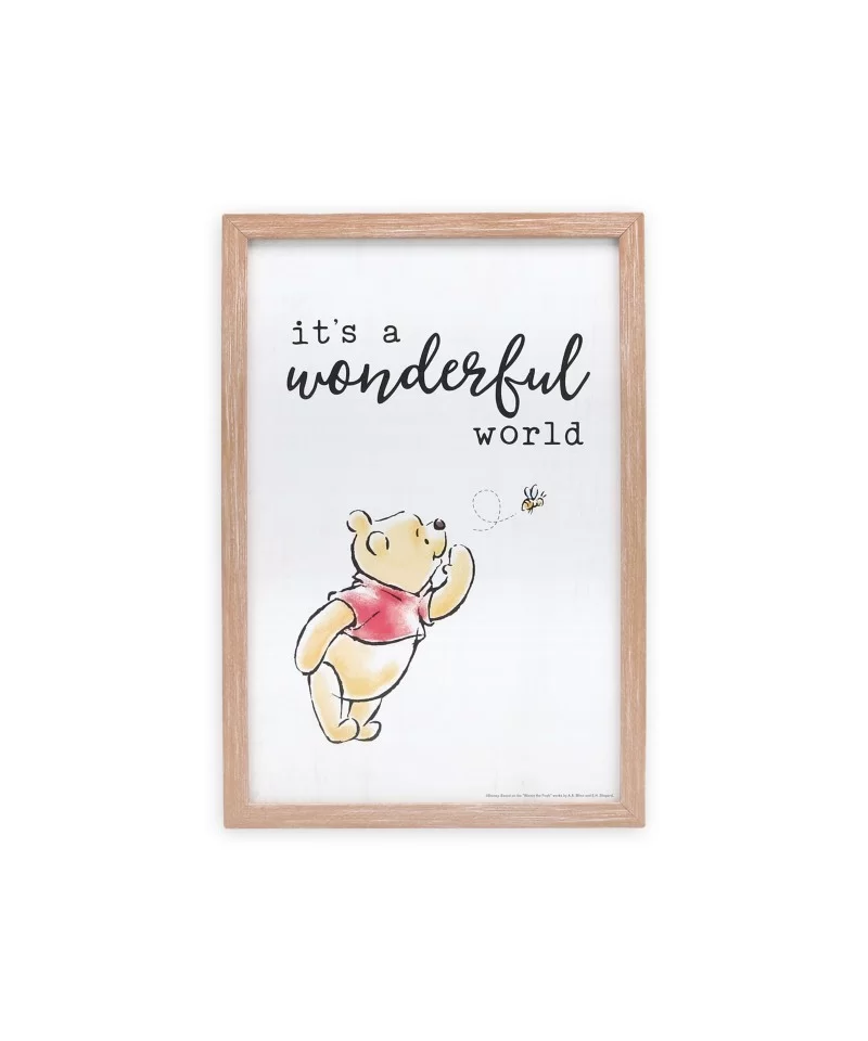 Winnie the Pooh ''It's a Wonderful World'' Framed Wall Decor $6.59 HOME DECOR