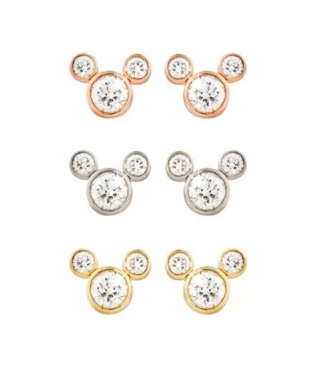 Diamond Mickey Mouse Earrings – Small – 18K $614.40 ADULTS