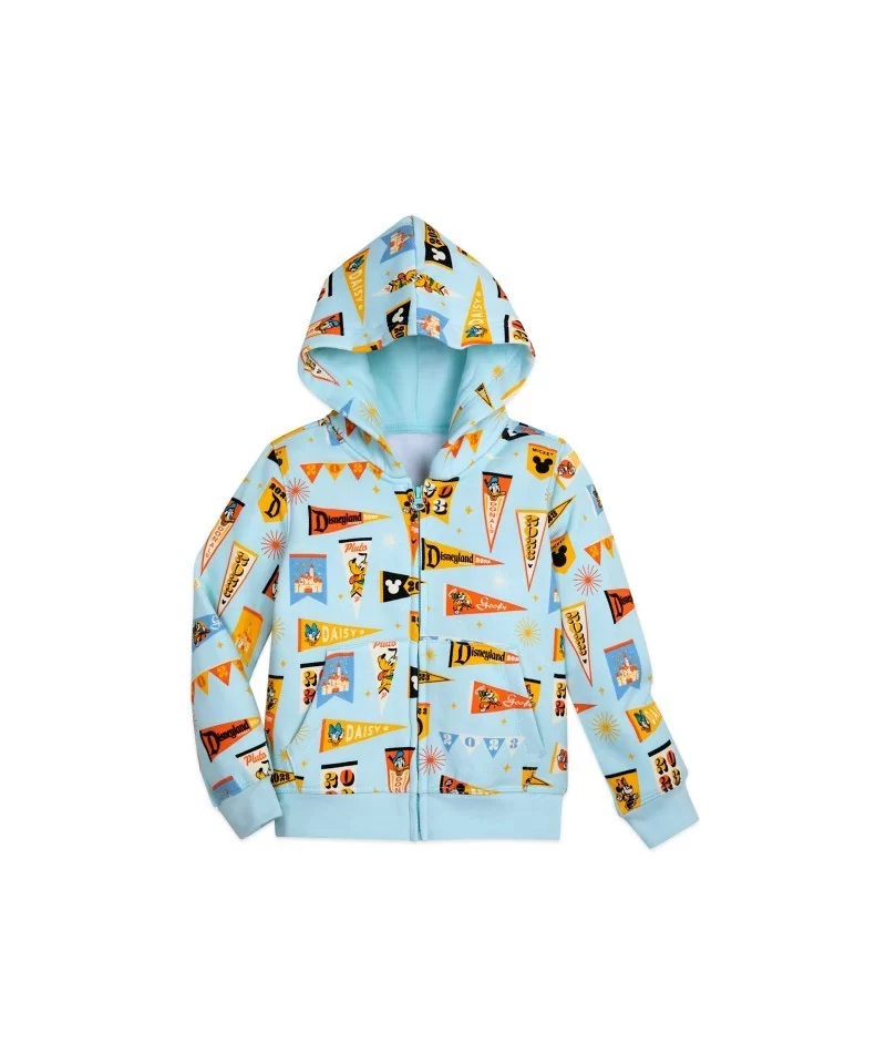 Mickey Mouse and Friends Pennant Flag Zip Hoodie for Kids – Disneyland 2023 $16.00 GIRLS