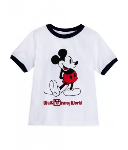 Mickey Mouse Classic Ringer T-Shirt for Kids – Walt Disney World – White $5.70 GIRLS