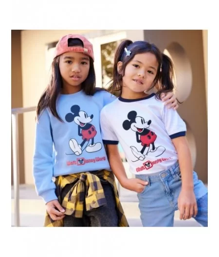 Mickey Mouse Classic Ringer T-Shirt for Kids – Walt Disney World – White $5.70 GIRLS