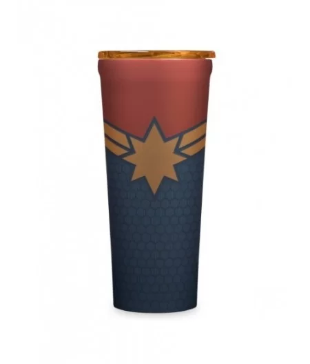 Captain Marvel Stainless Steel Tumbler by Corkcicle $13.07 TABLETOP