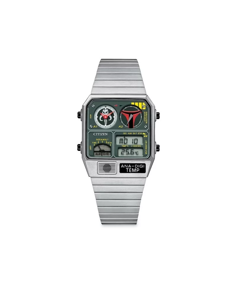 Boba Fett Stainless Steel Quartz Digital Watch for Adults by Citizen $123.24 ADULTS