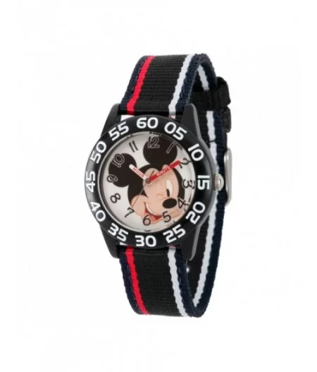 Mickey Mouse Striped Time Teacher Watch – Kids $7.68 KIDS