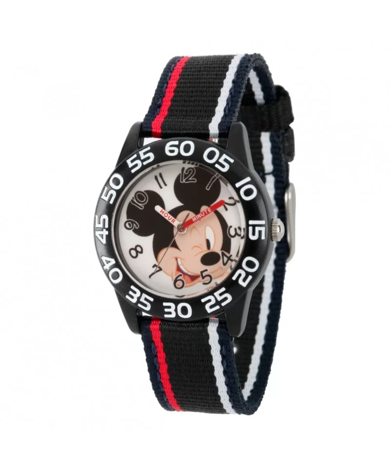 Mickey Mouse Striped Time Teacher Watch – Kids $7.68 KIDS