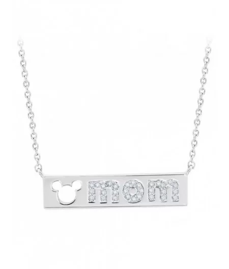 Mickey Mouse ''Mom'' Bar Necklace by CRISLU $30.00 ADULTS